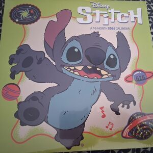 Disney Stitch 2024 Calendar - Green and Blue